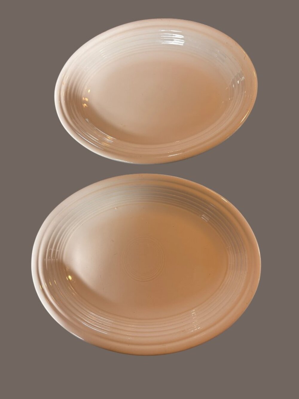 Fiesta White Oval Serving Platters Set of 2 Homer Laughlin